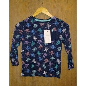 Craft + Flow Little Boy Size Large-6 Blue Astronaut Long Sleeve Shirt